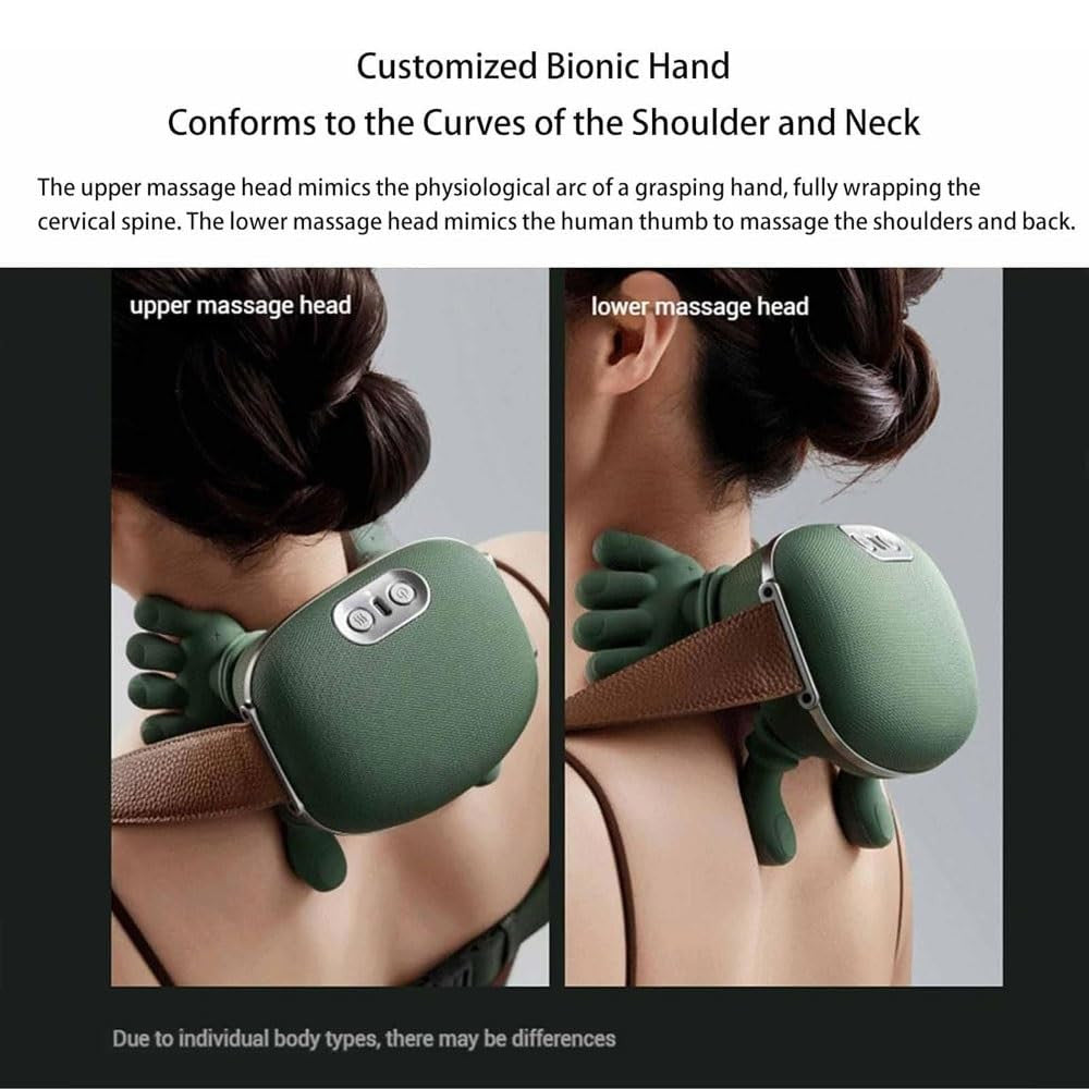 Massage Master for Shoulder, Neck, Lower Abdominal, Shiatsu Back and Neck Massager for Pain Relief Deep Tissue, Electric Kneading Massage Pillow